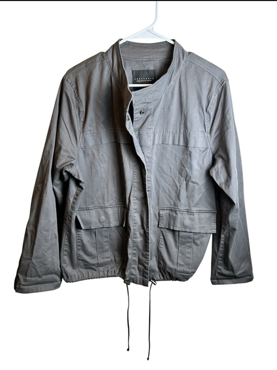 Sanctuary Jackets & Blazers - Sanctuary Gray Utility Cargo Jacket W Drawstring Hem Size XL